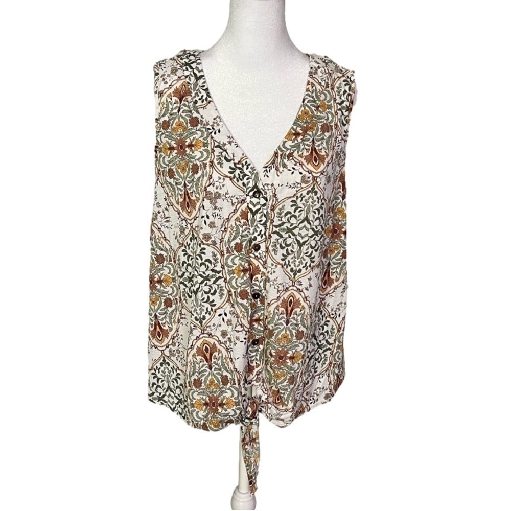 PERSEPTION Concept Tank Top & Front Tie Women’s Top (Sz XL)